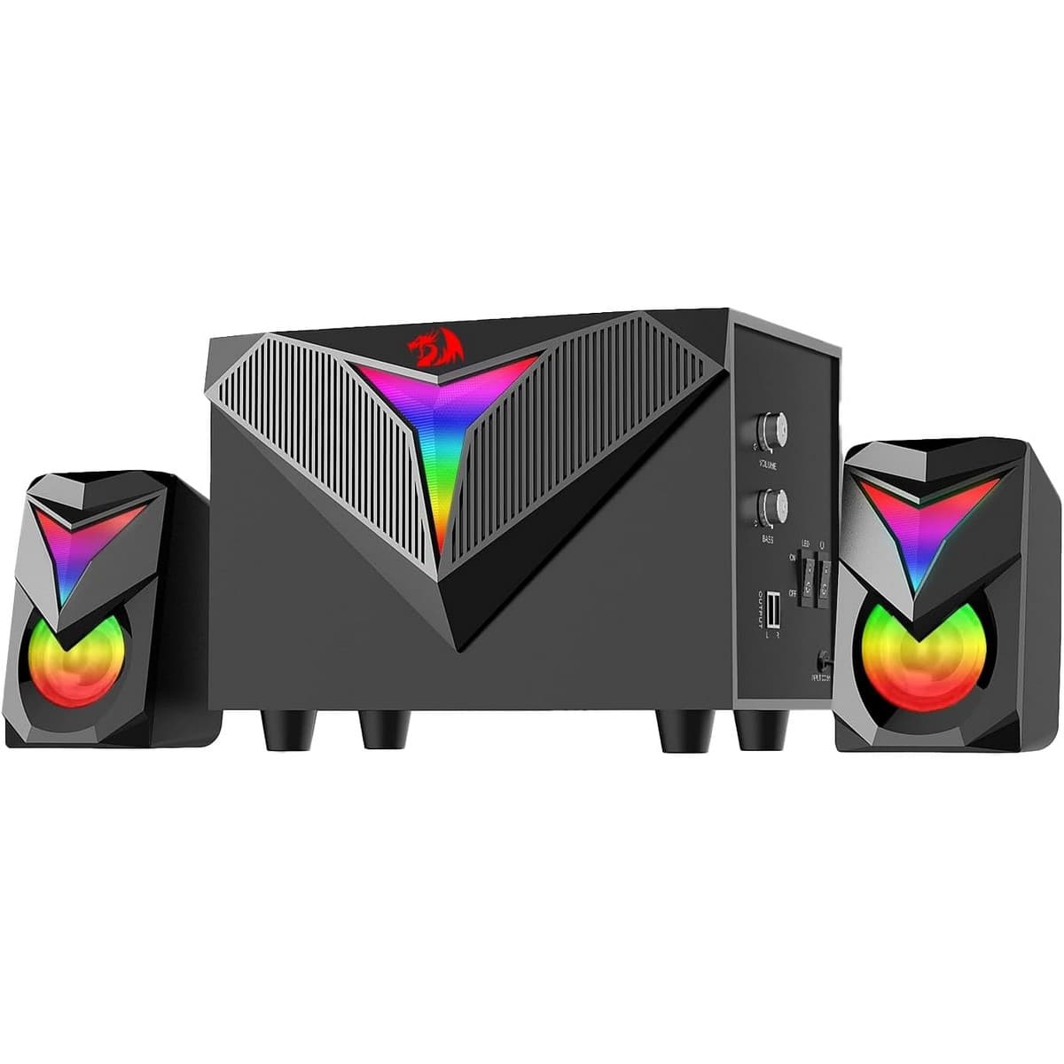 ريدراجون طقم سماعات Toccata GS700 ستيريو سلكية بإضاءة RGB للألعاب