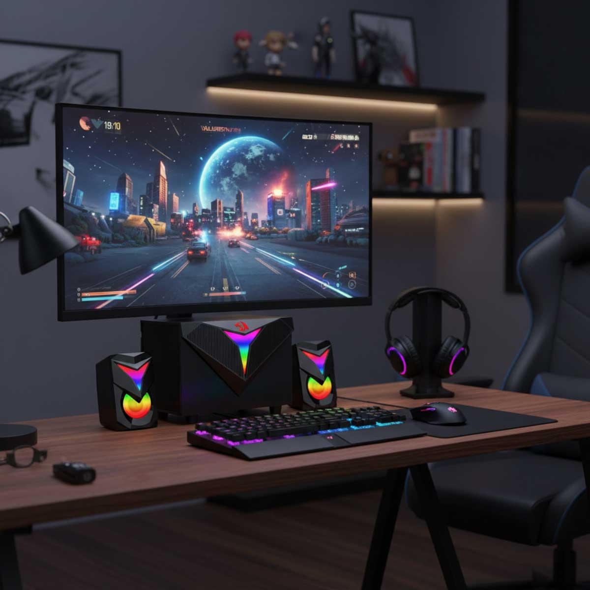 Redragon Toccata GS700 Stereo RGB Wired Gaming Speaker Set