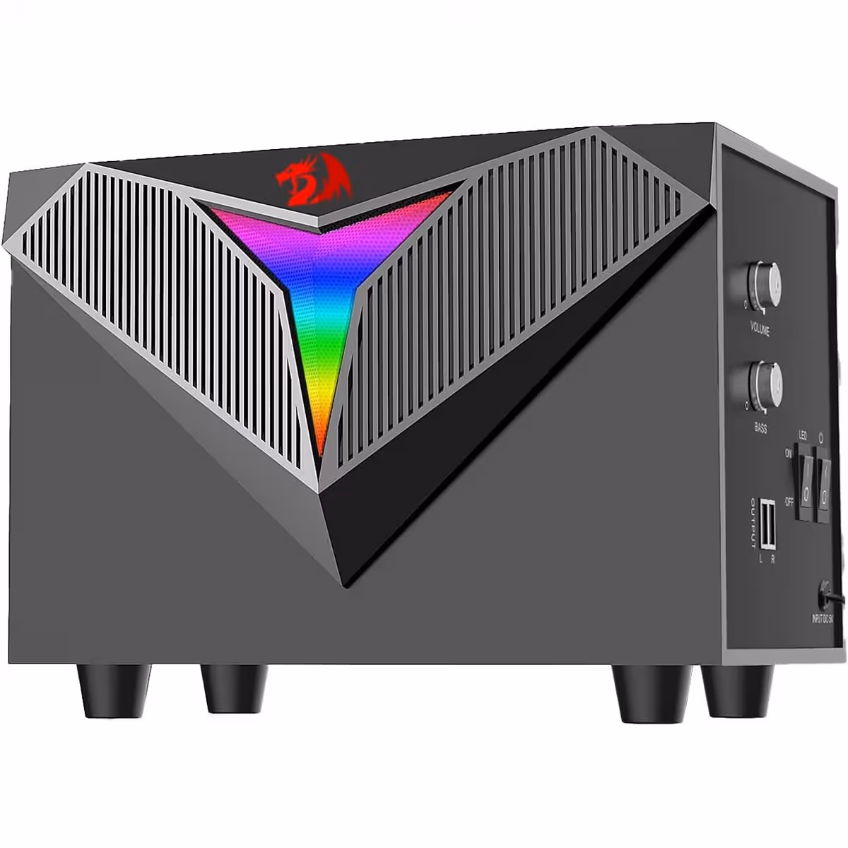 ريدراجون طقم سماعات Toccata GS700 ستيريو سلكية بإضاءة RGB للألعاب