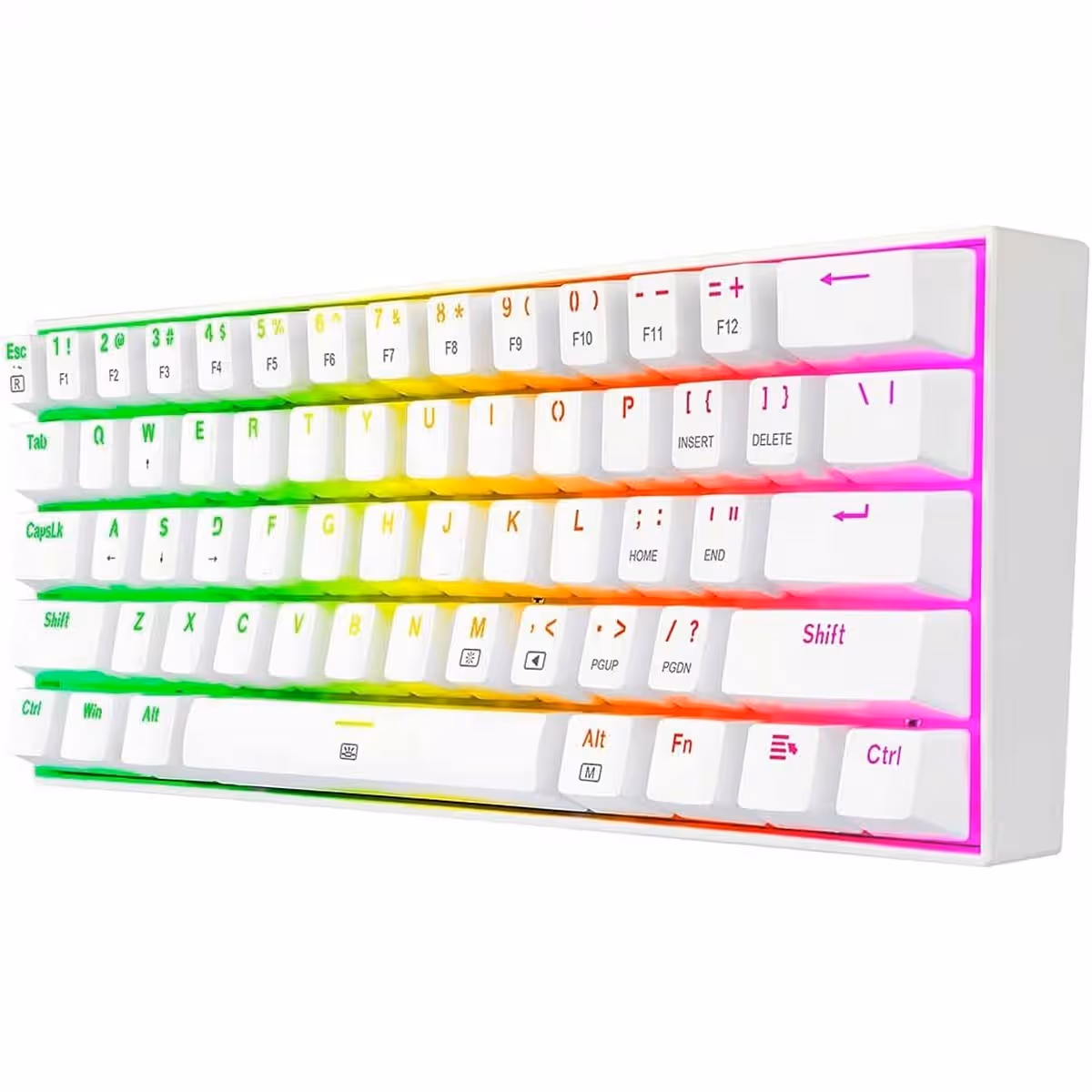 Redragon White Dragonborn K630W Brown Switch RGB Wired Mechanical Gaming Keyboard
