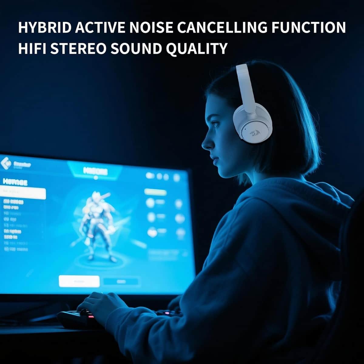 Redragon VibeCore Bluetooth & Wired Gaming Headset