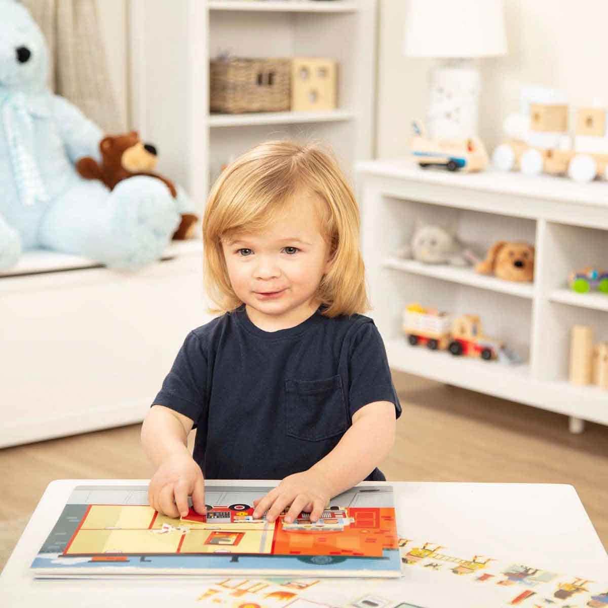 Melissa & Doug Reusable Pad My Town Sticker Set Unisex, 3-4 Years
