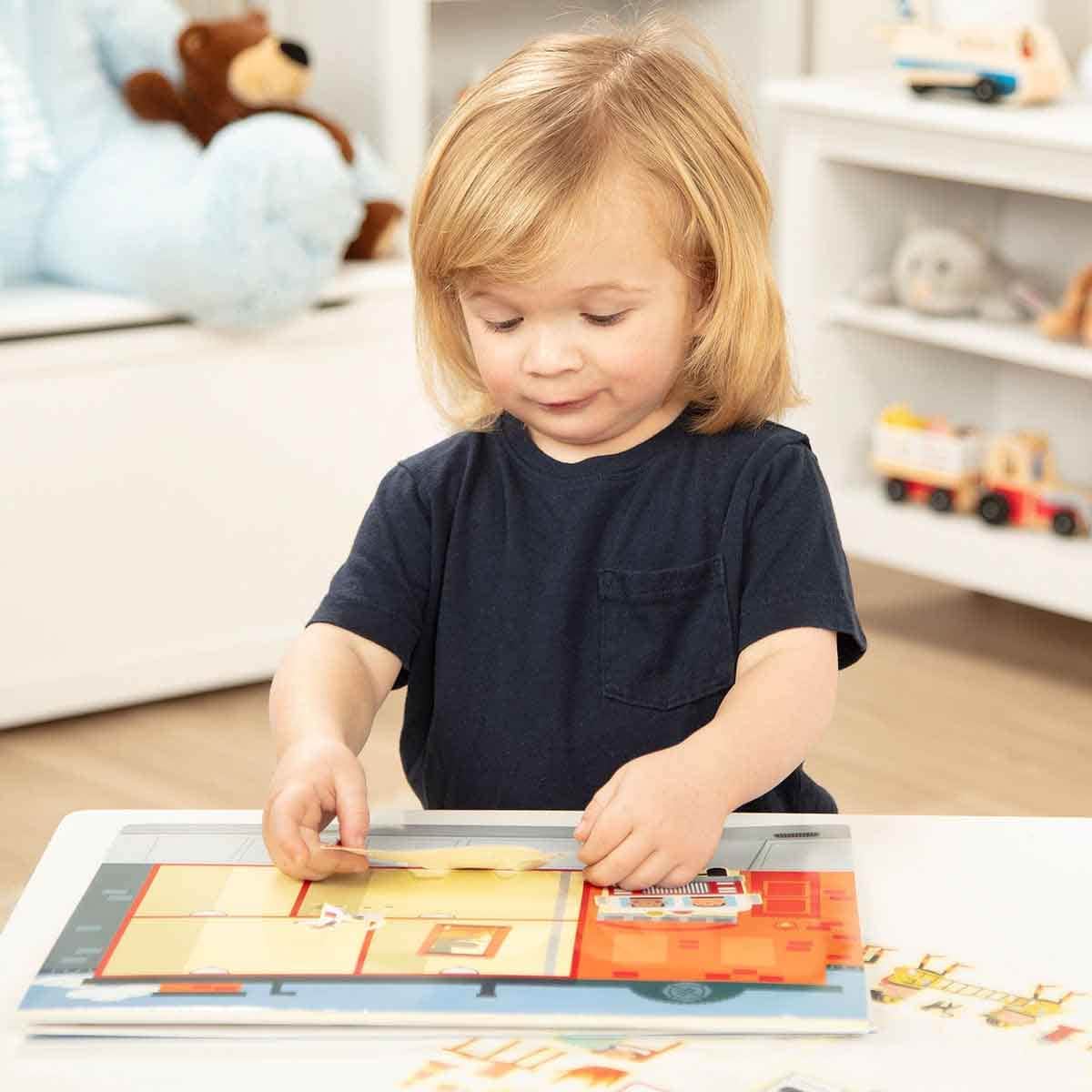 Melissa & Doug Reusable Pad My Town Sticker Set Unisex, 3-4 Years