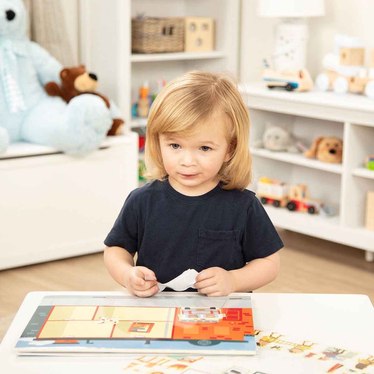 Melissa & Doug Reusable Pad My Town Sticker Set Unisex, 3-4 Years