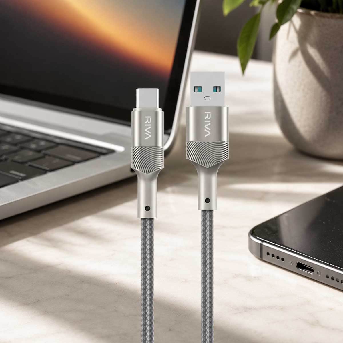 ريفا كابل شحن RV1-R110 من USB-A إلى USB-C