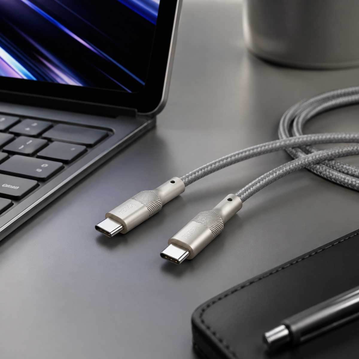 ريفا كابل شحن RV1-R120 من USB-C إلى USB-C بقدرة 60W