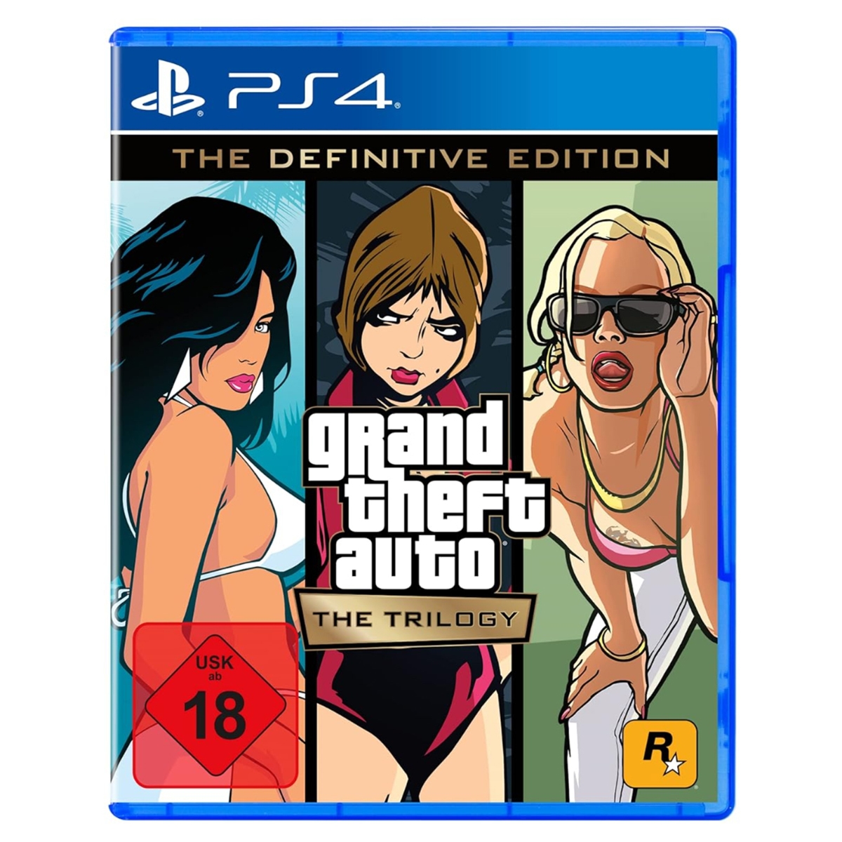 روكستار جيمز جراند ثيفت أوتو (GTA): ذا تريلوجي (الإصدار النهائي) لعبة فيديو لبلايستيشن 4