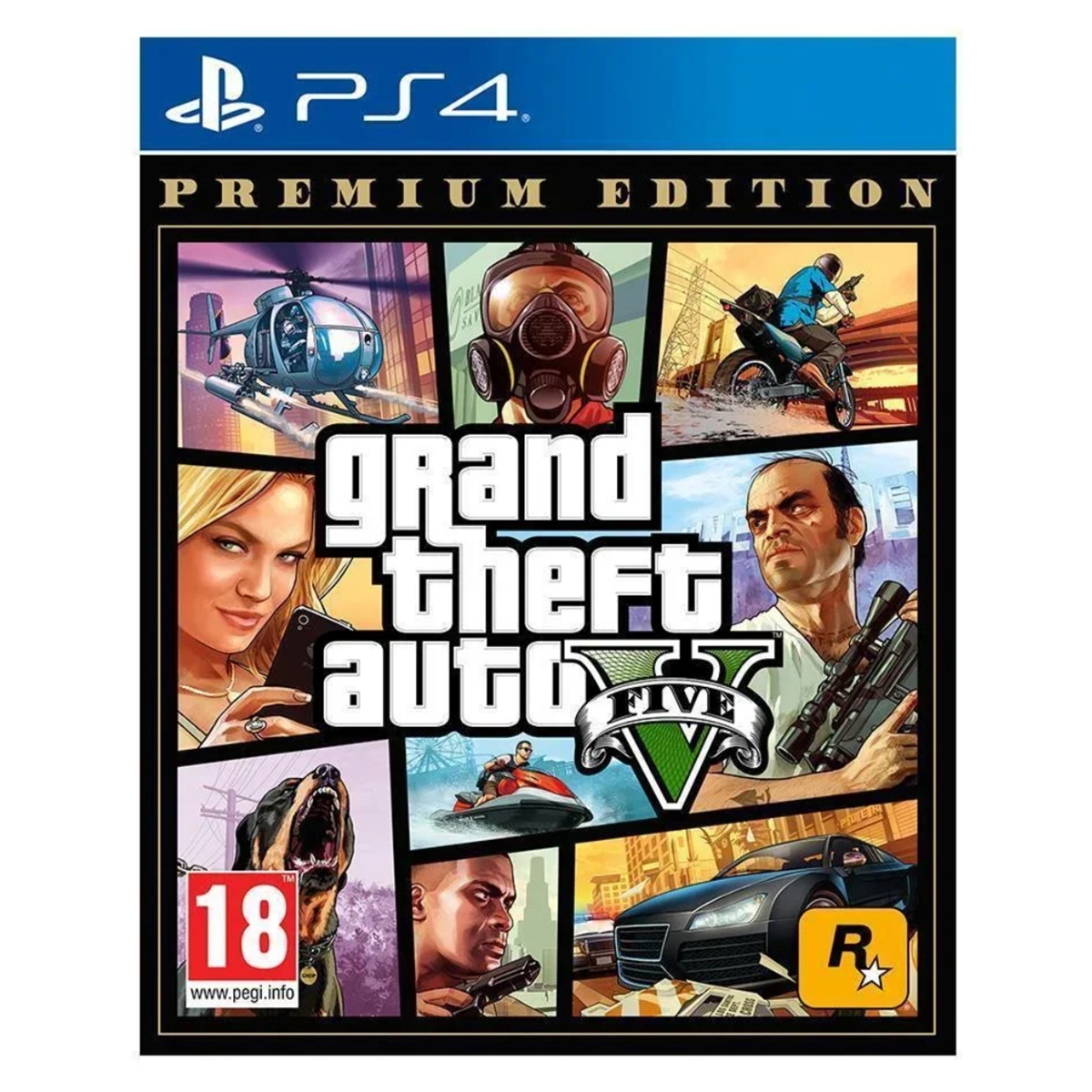 Rockstar Games Grand Theft Auto (GTA) V (Premium Edition) Video Game for PlayStation 4