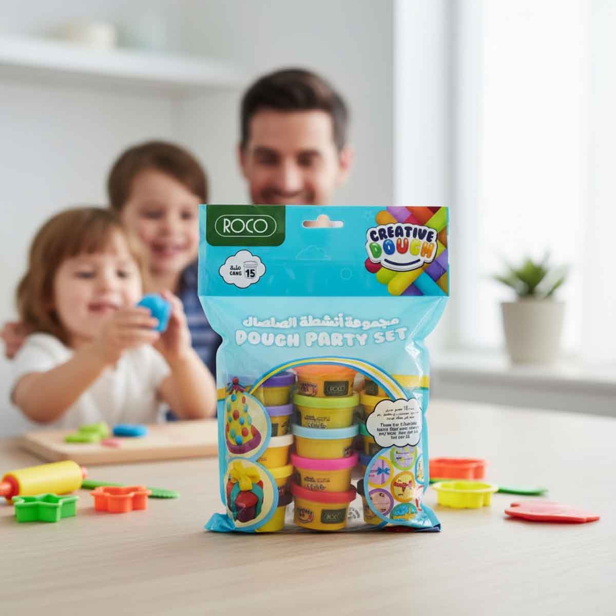 Roco 15-Piece 2oz Party Activity Dough Pack Unisex, 3-4 Years