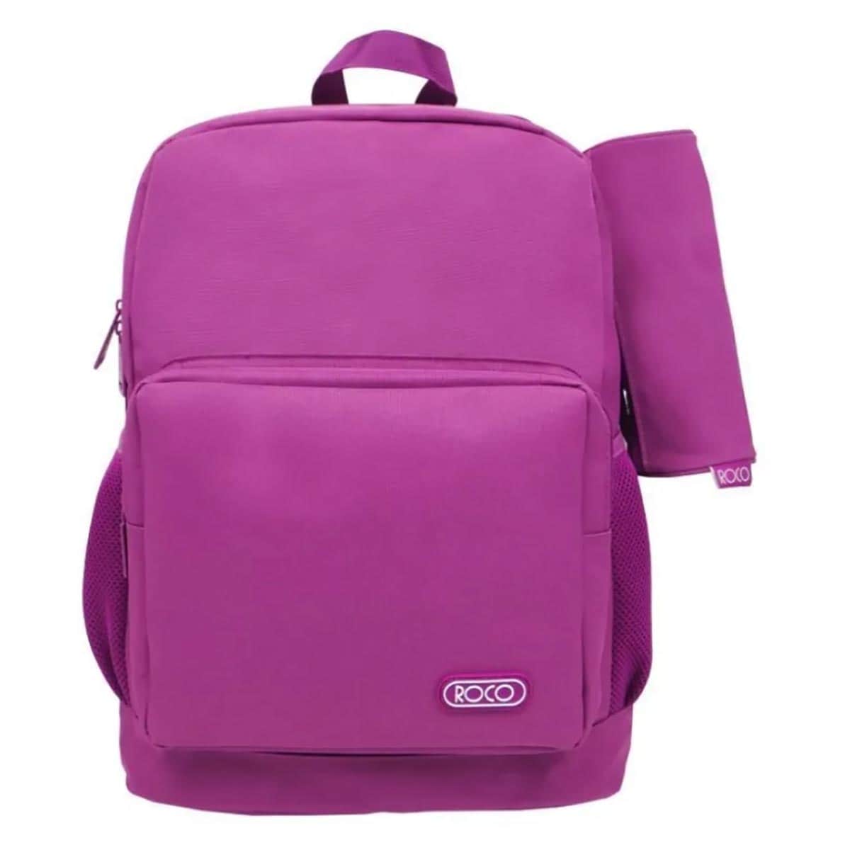 Roco 17" Burgundy Backpack with Pencil Case