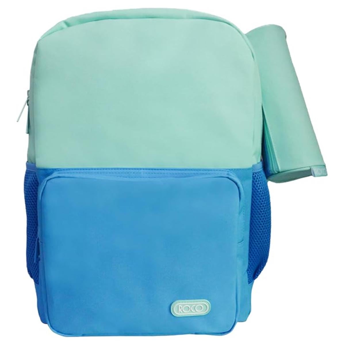 Roco 17" Two-Tone Green/Blue Backpack