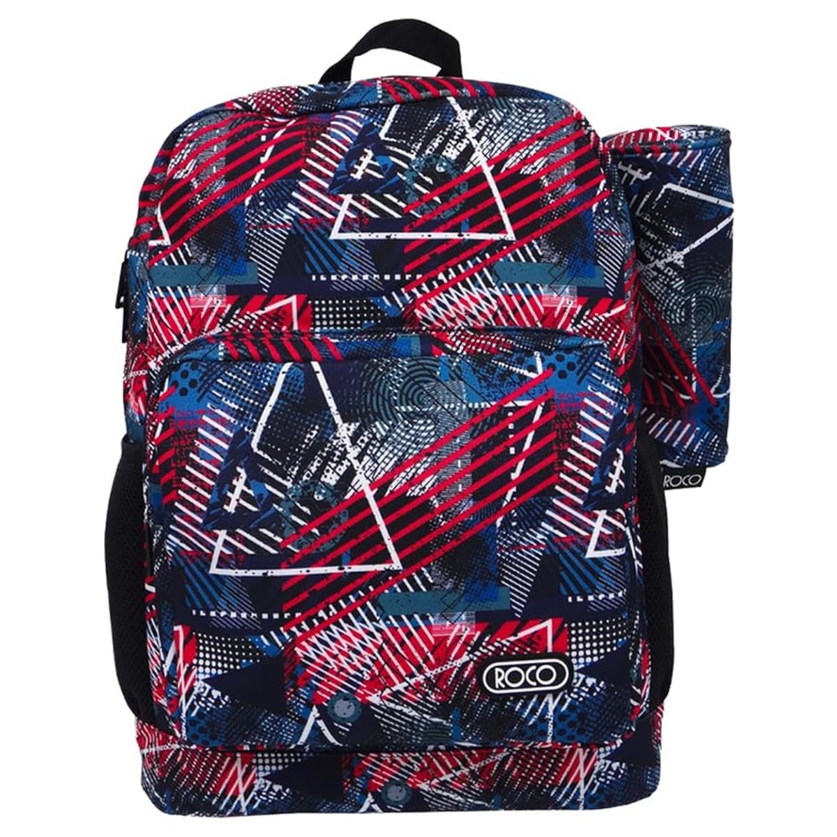 Roco 18" Blue/Red Trolley Bag with Pencil Case