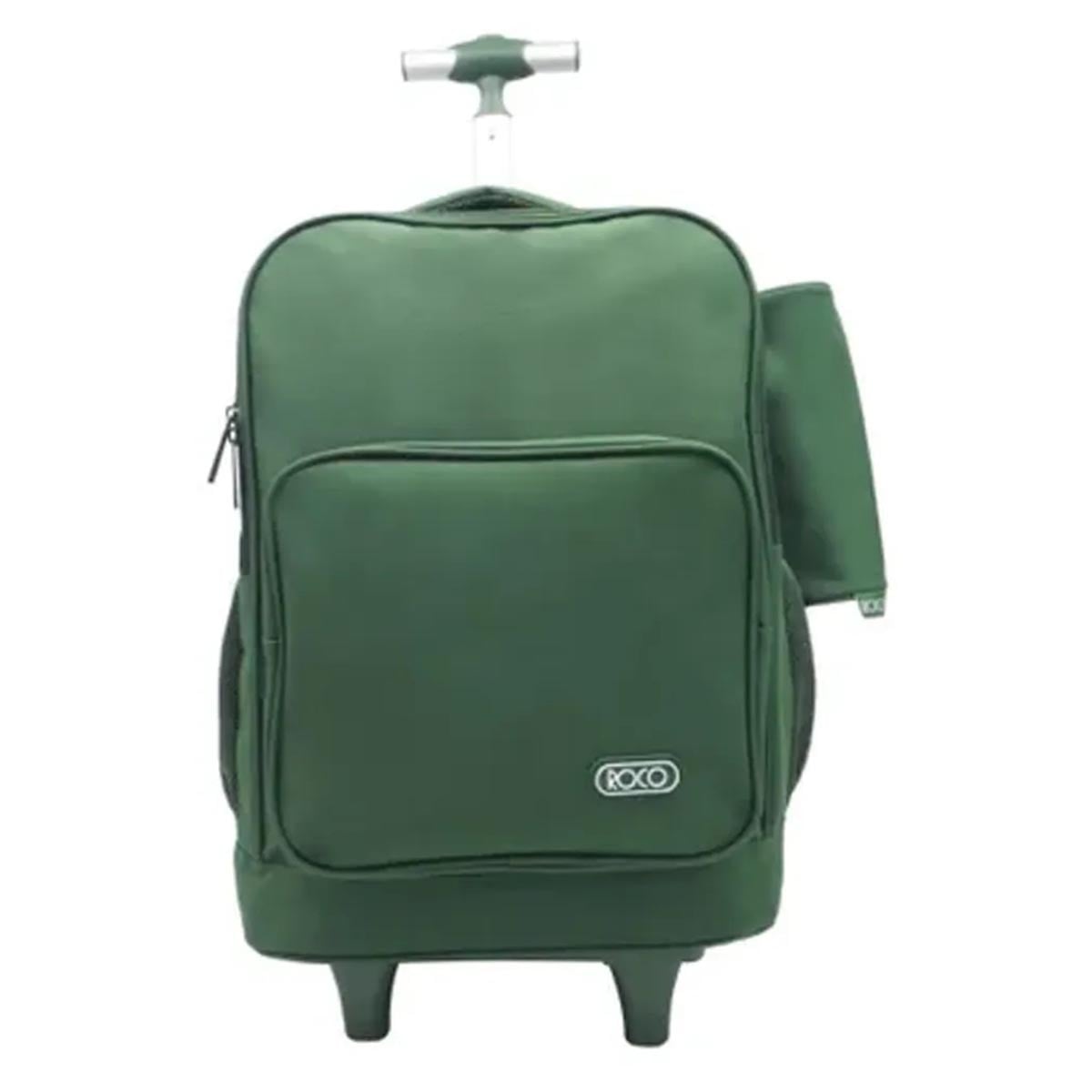 Roco 18" Olive Trolley Bag with Pencil Case