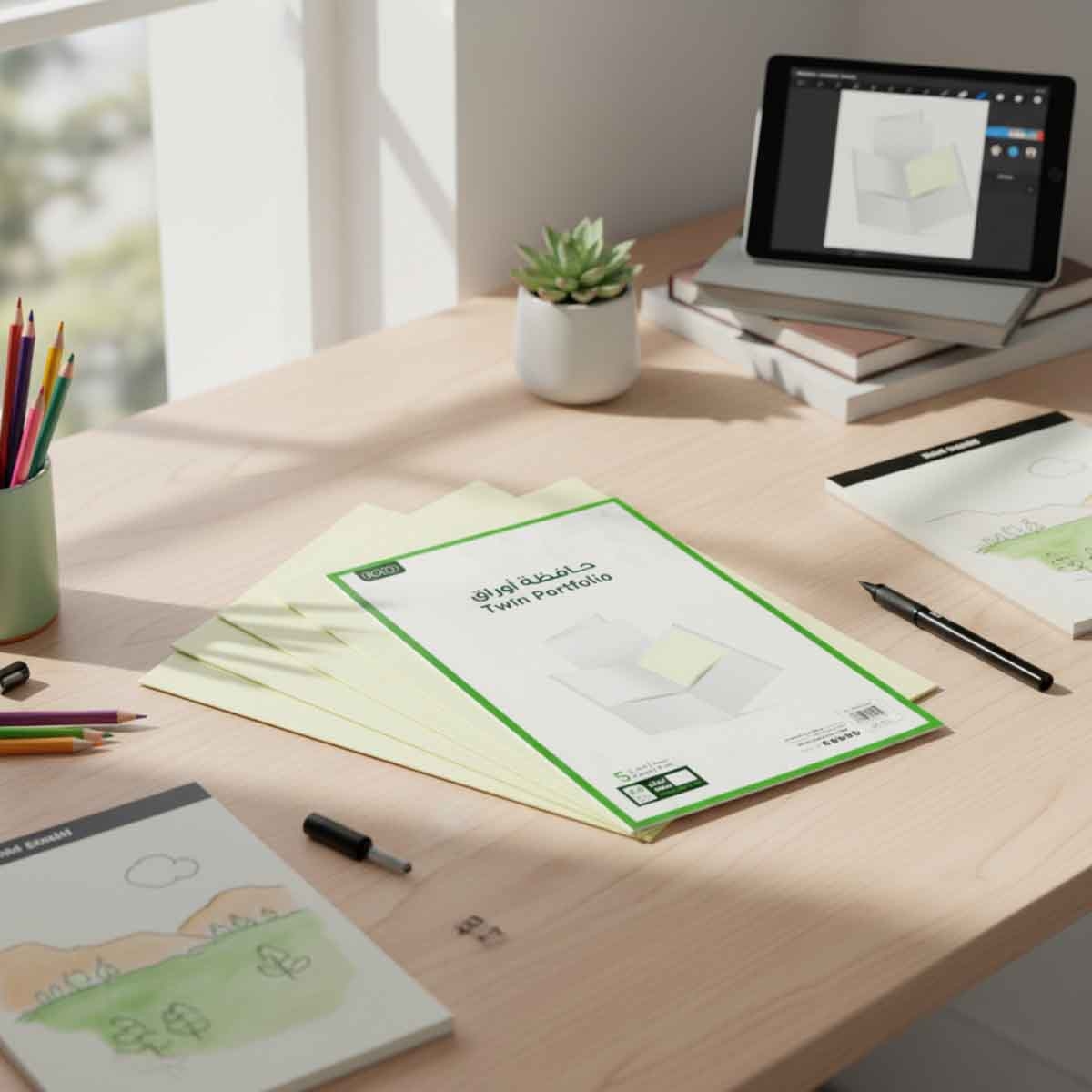 Roco White A4 Paper 2-Pocket Report Cover