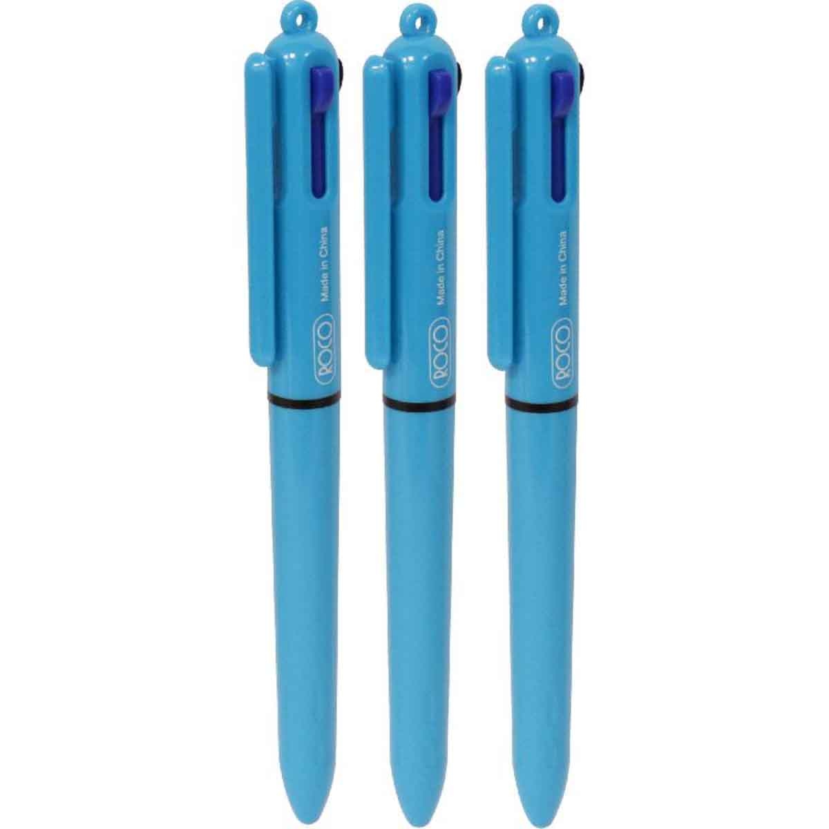 روكو أقلام حبر جاف متعددة الوظائف 3 في 1 1ملم مجموعة 3 قطع