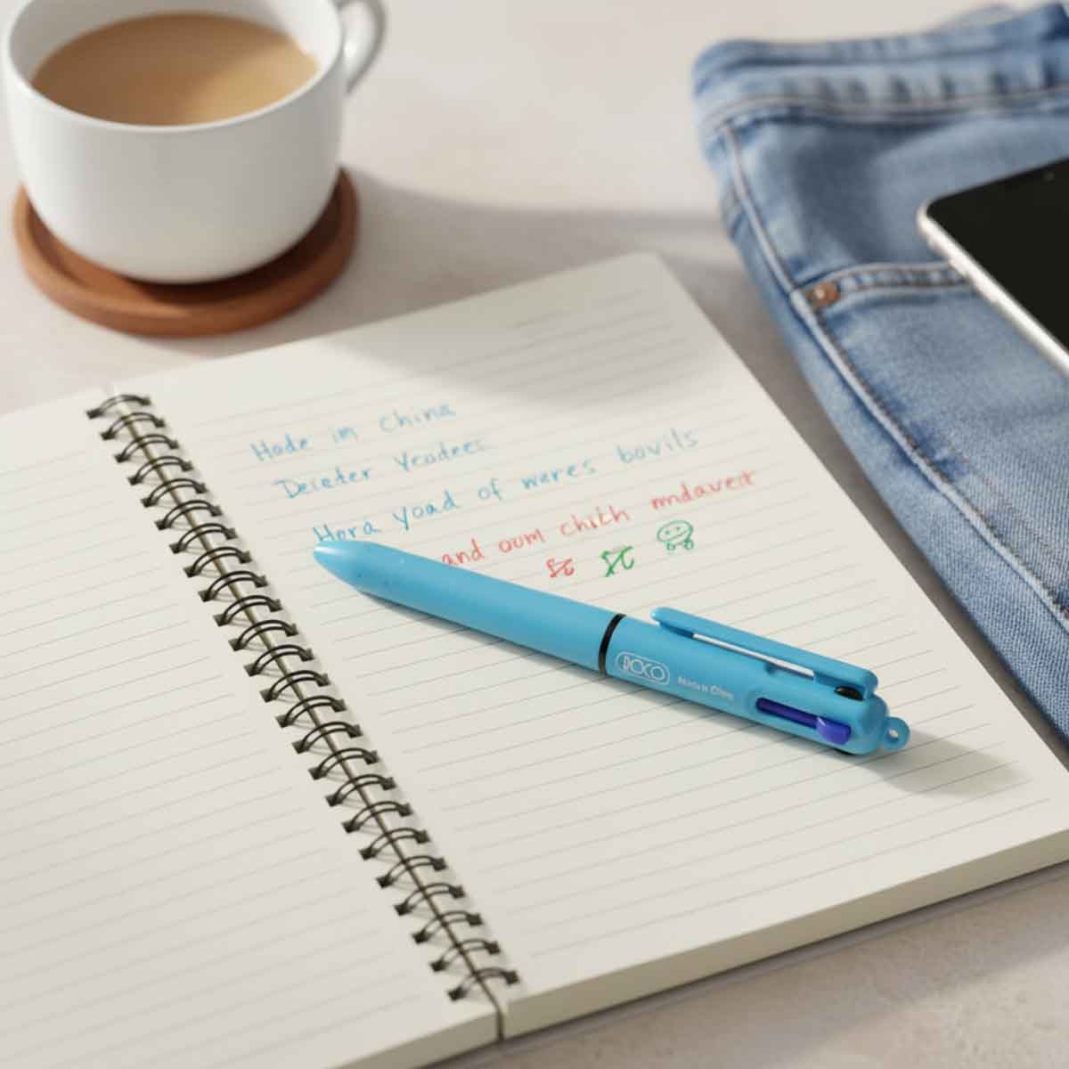 روكو أقلام حبر جاف متعددة الوظائف 3 في 1 1ملم مجموعة 3 قطع