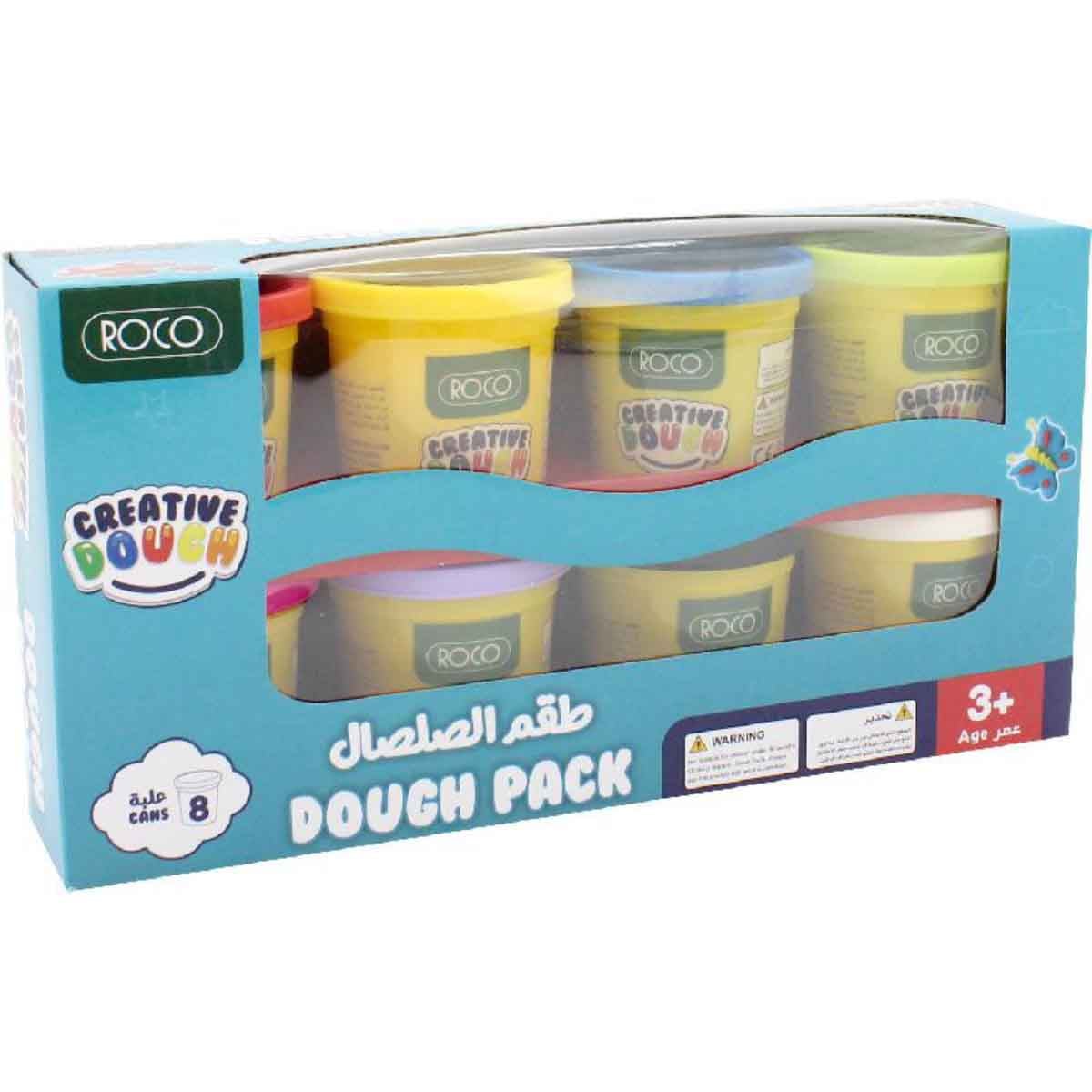 روكو طقم صلصال نشاط 3 اونص 8 قطع