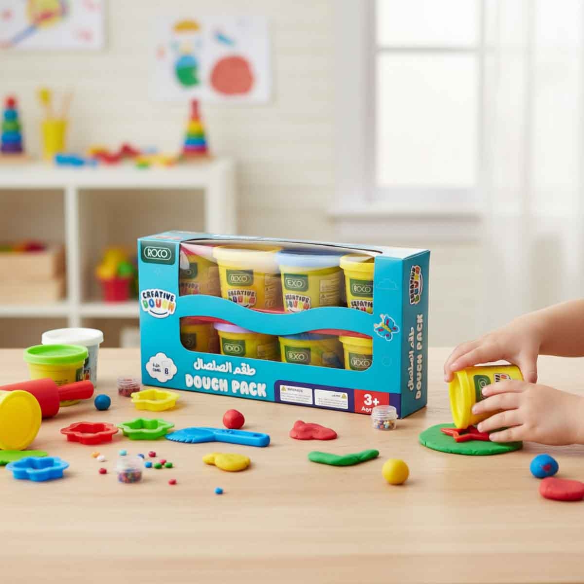 روكو طقم صلصال نشاط 3 اونص 8 قطع