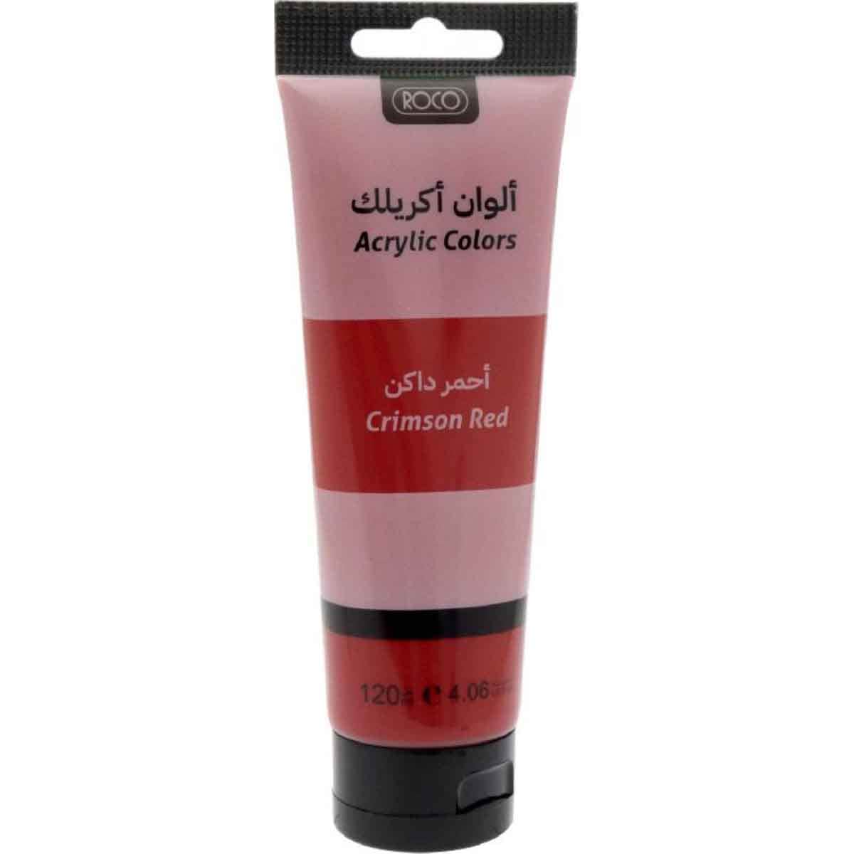 Roco 120ml Crimson Red Acrylic Color Paint