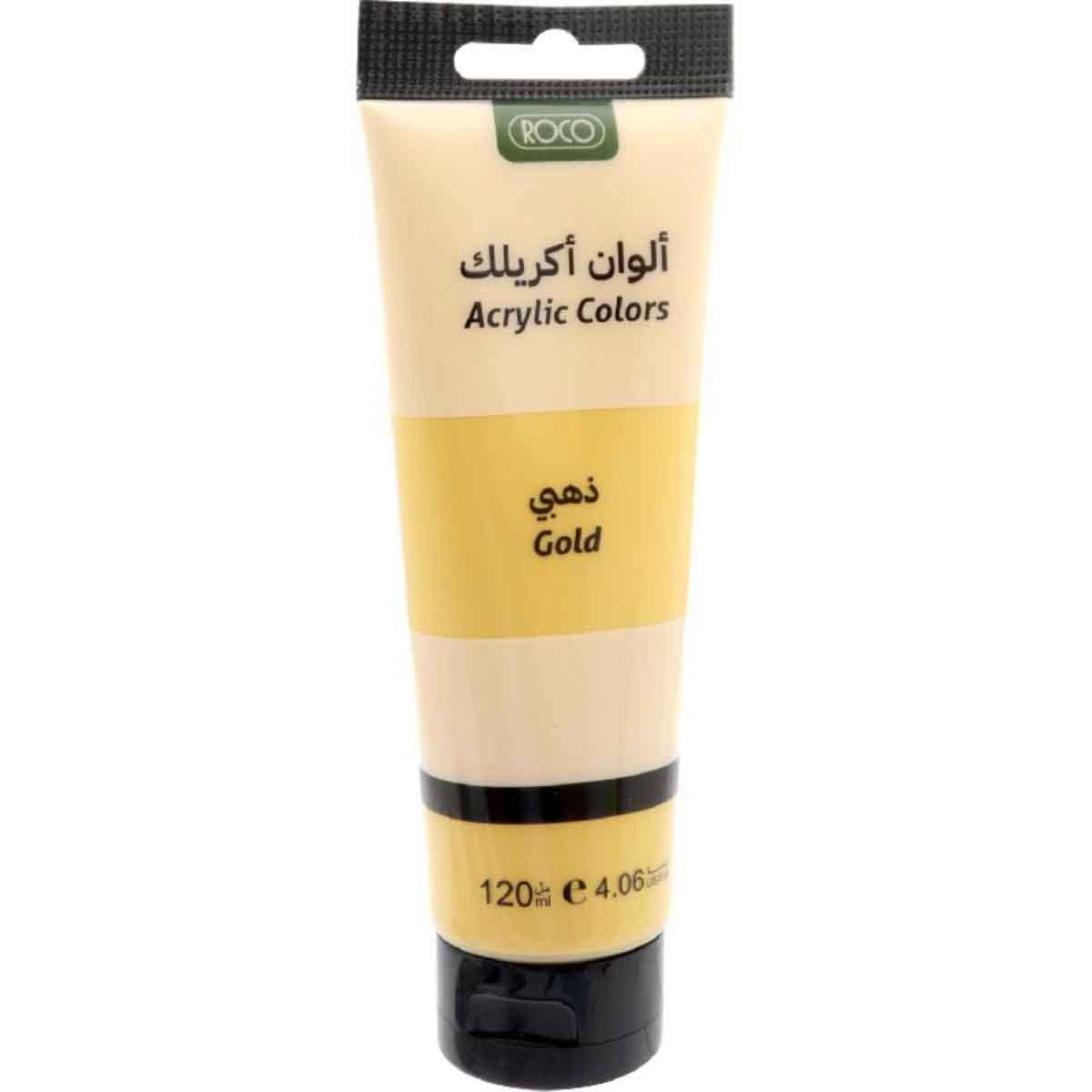 Roco 120ml Gold Acrylic Color Paint