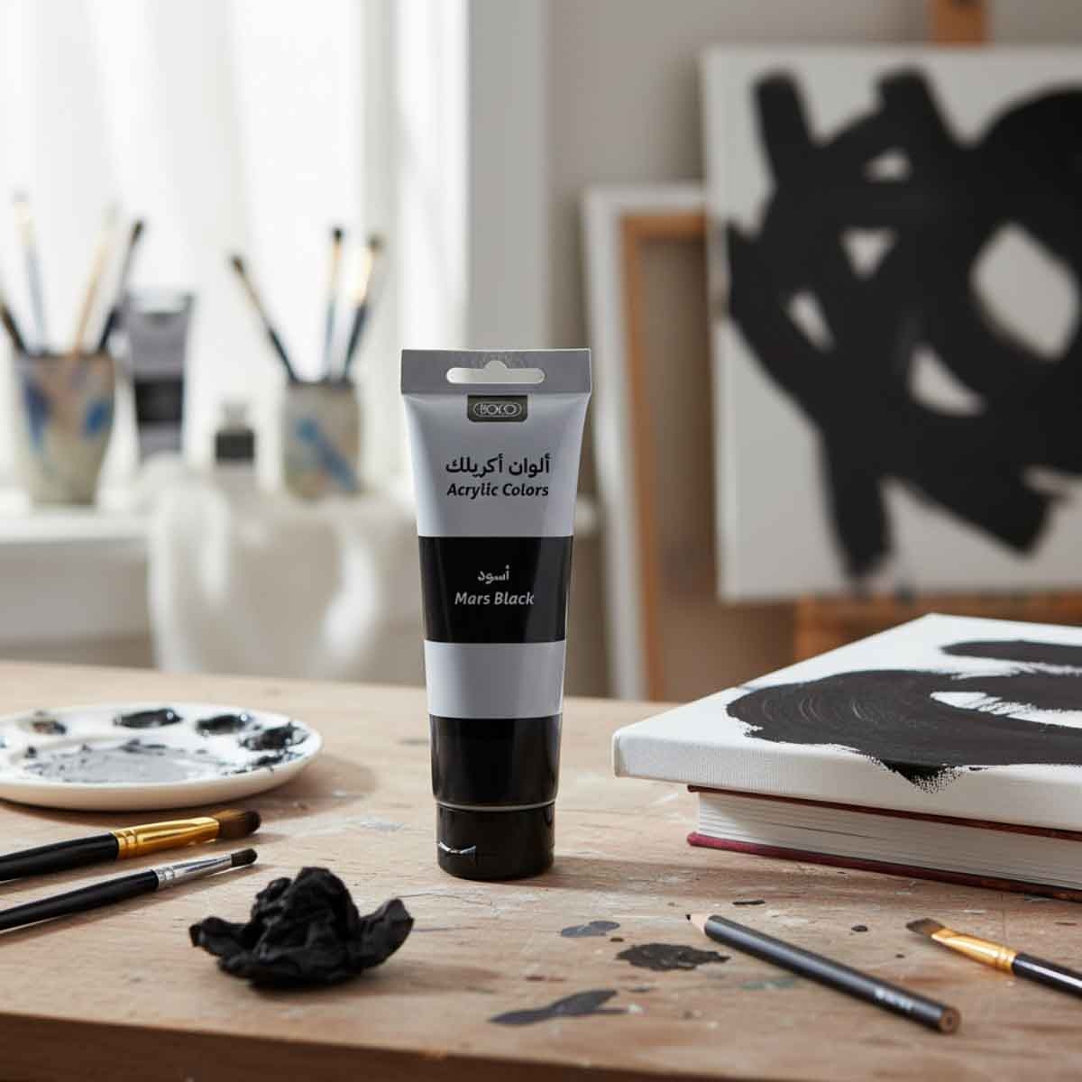 Roco 120ml Mars Black Acrylic Color Paint