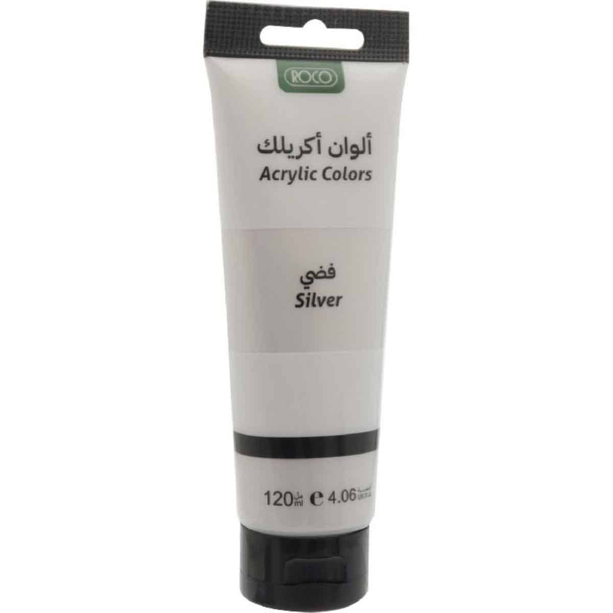 Roco 120ml Silver Acrylic Color Paint