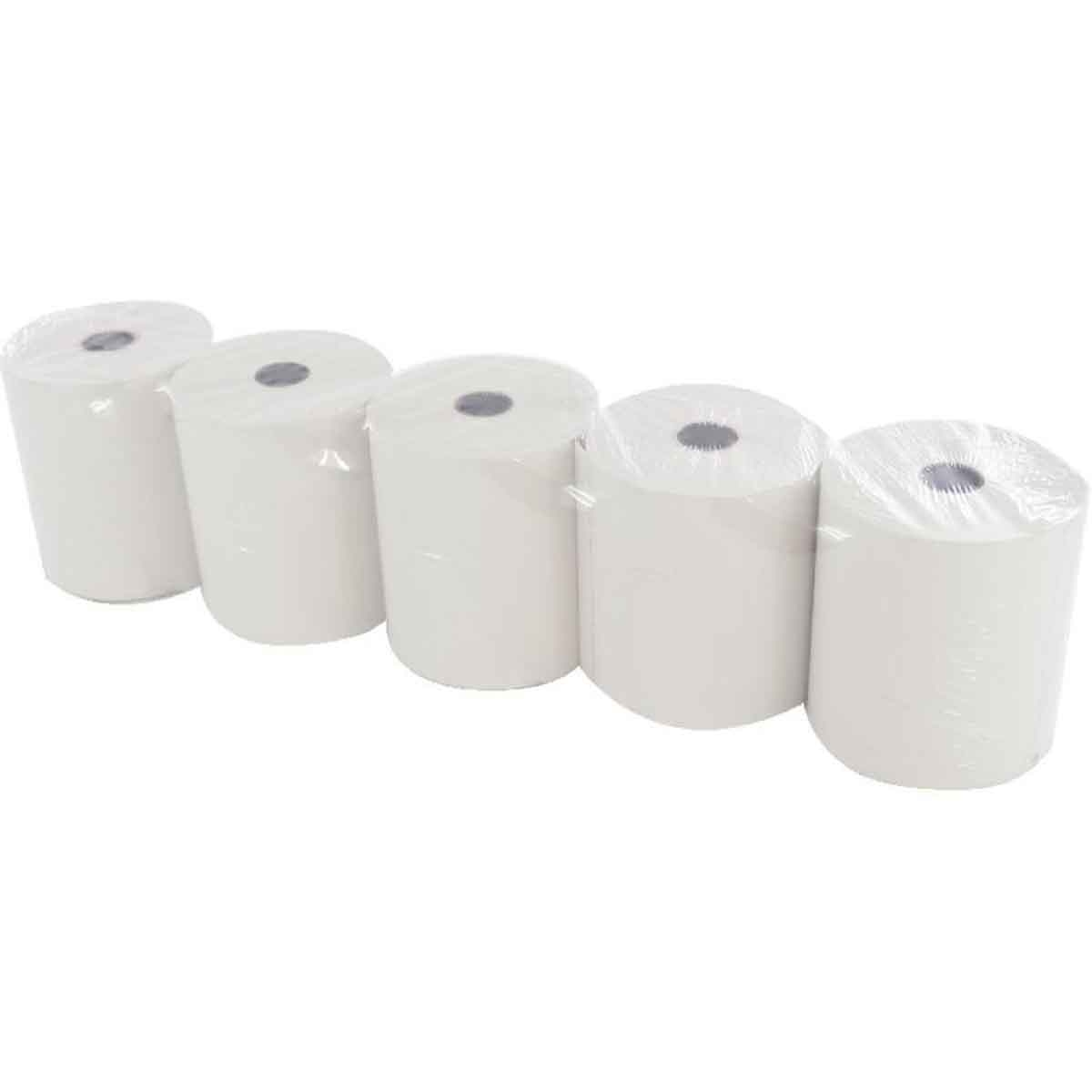 Roco White 2.68" Single Ply Adding Machine Paper Roll