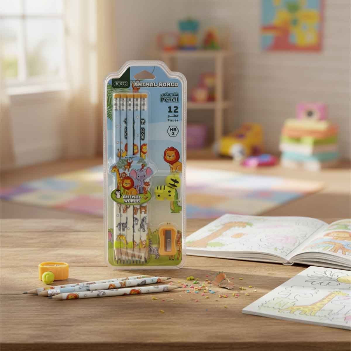 Roco 12-Piece Animals Assorted Stationery Set