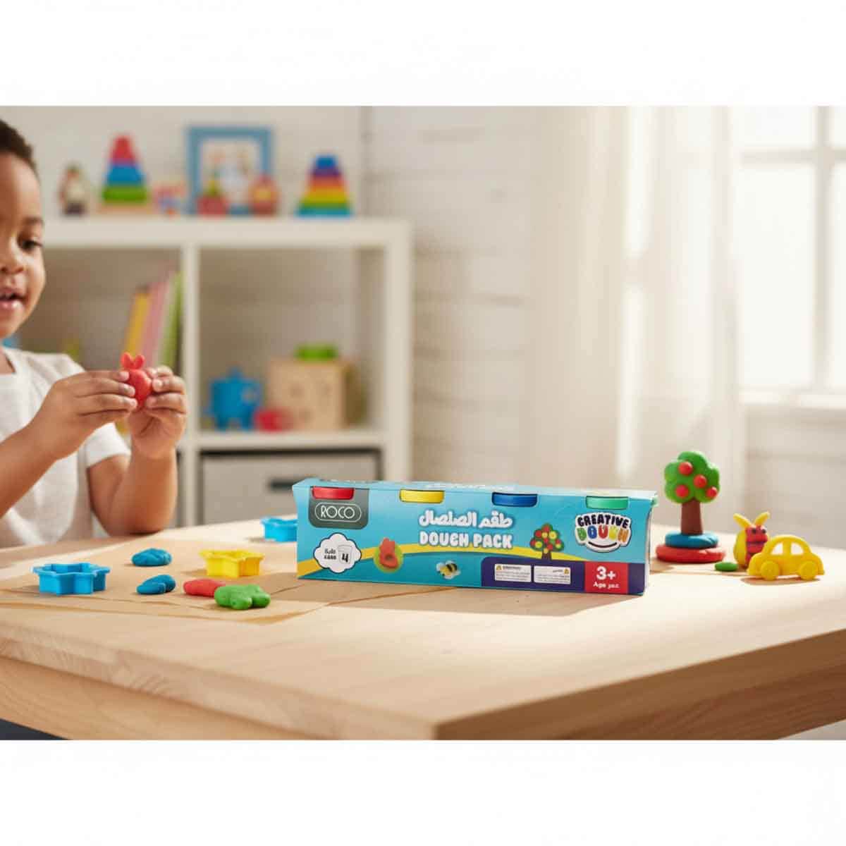 Roco 4-Piece Bright Basic Activity Dough Pack Unisex, 3-4 Years