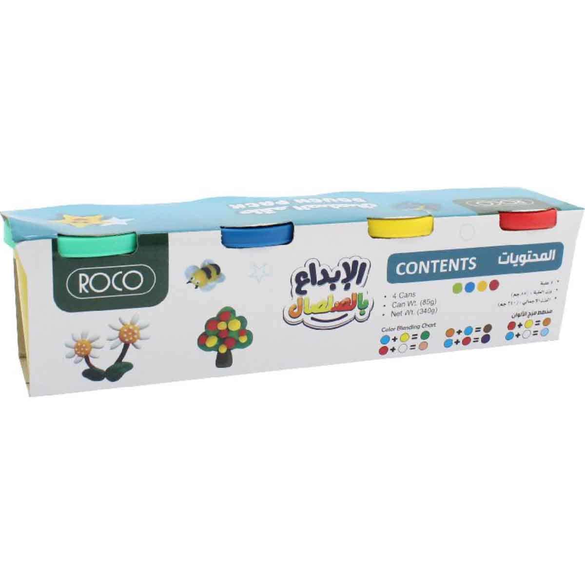Roco 4-Piece Bright Basic Activity Dough Pack Unisex, 3-4 Years