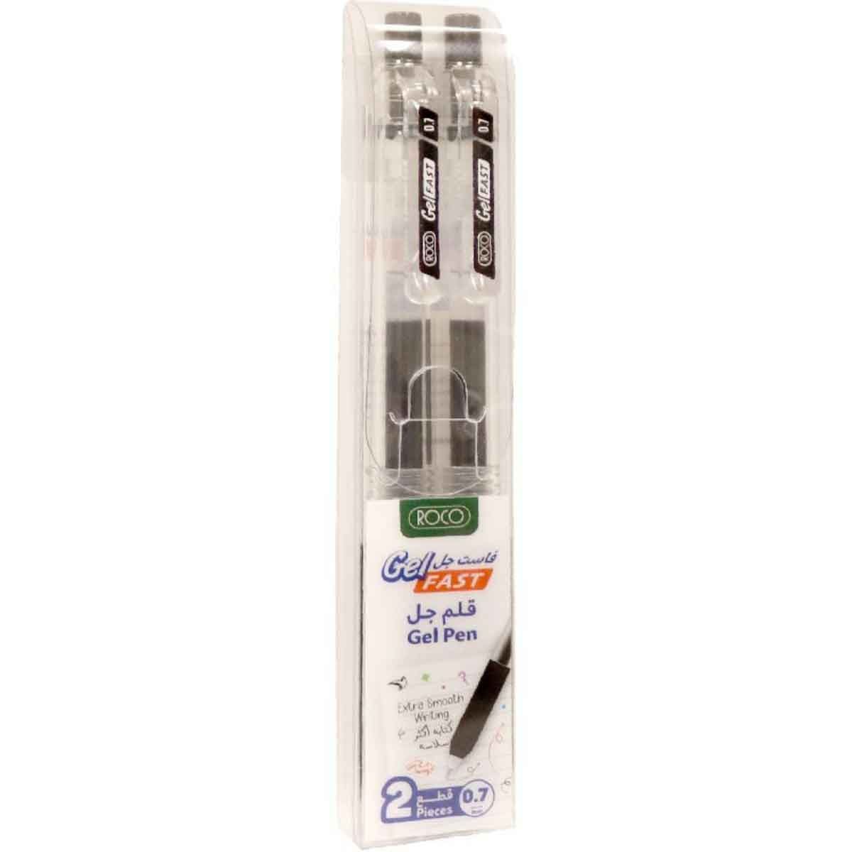 Roco Black Ink 2-Piece 0.7mm Nib Tip Basic Ballpoint Pen Set