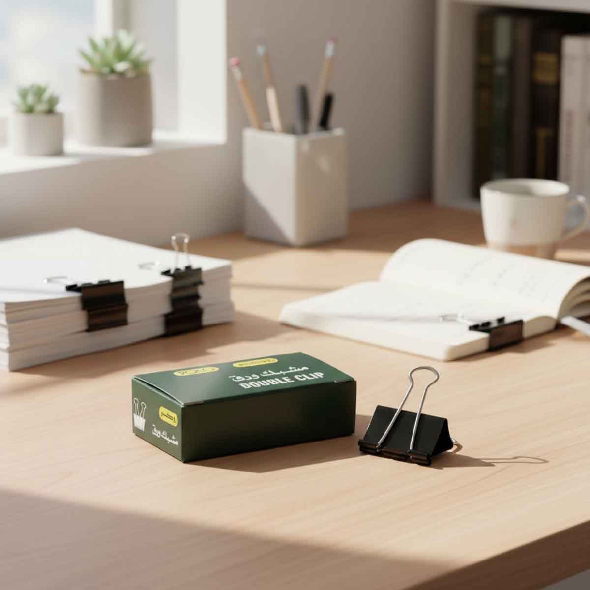 Roco Black 0.75" Paint Coated Binder Clips