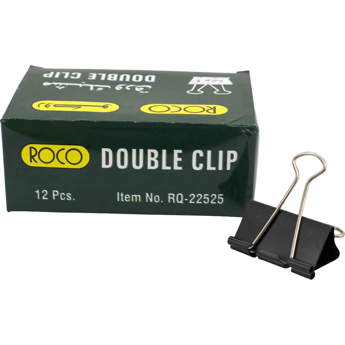 Roco Black 2" Paint Coated Binder Clips