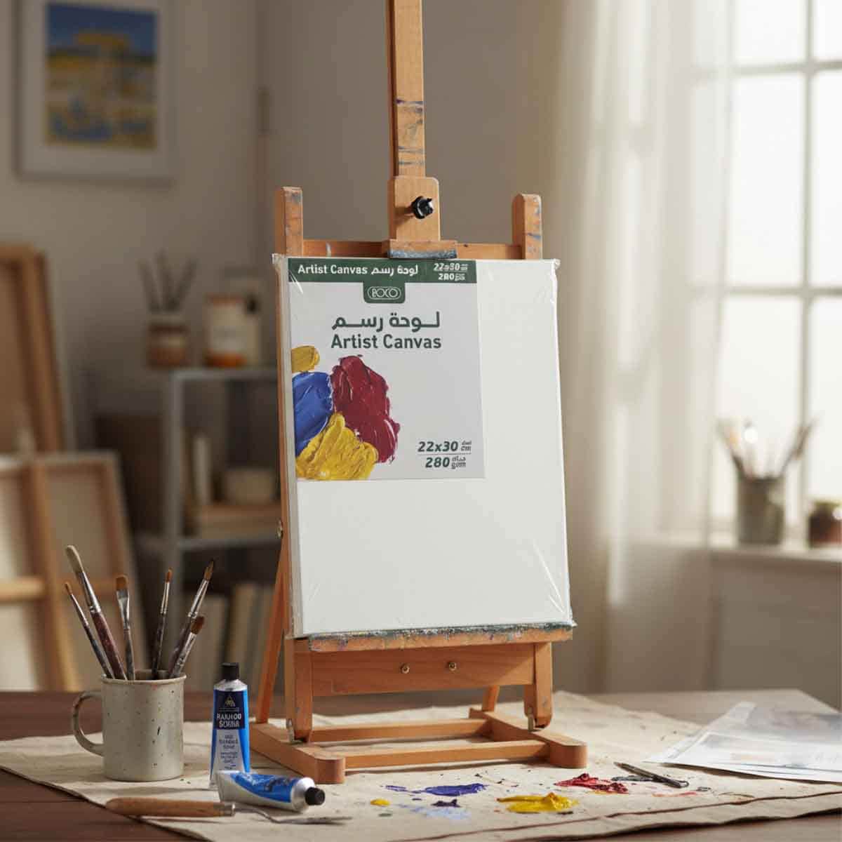 Roco 8.5" x 12" Rectangular Rough Finish Canvas Panel Board