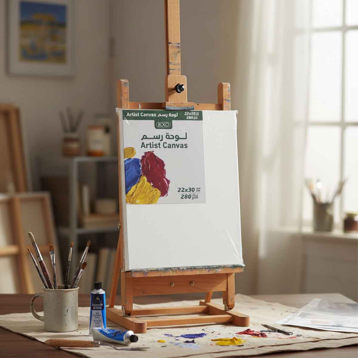 روكو لوح كانفس مستطيل ملمس خشن 8.5 × 12 انش