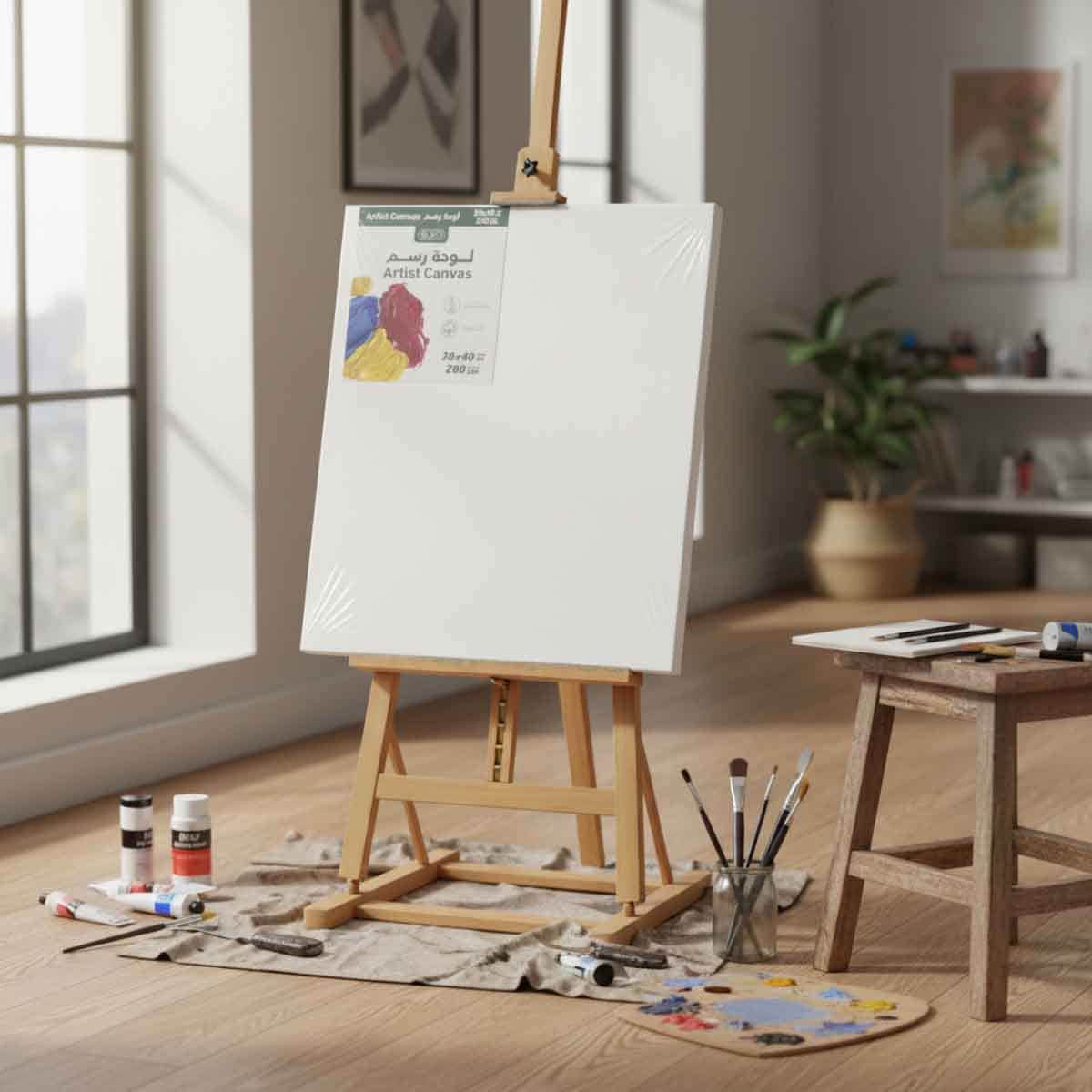 Roco 12" x 16" Rectangular Rough Finish Canvas Panel Board