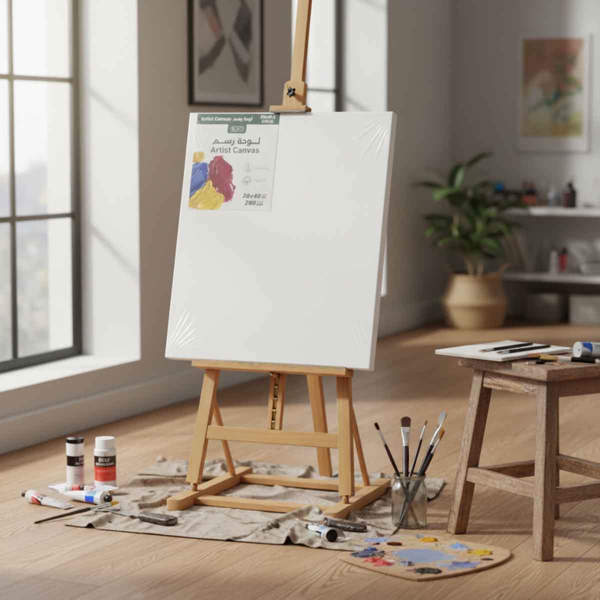 روكو لوح كانفس مستطيل ملمس خشن 12 × 16 انش