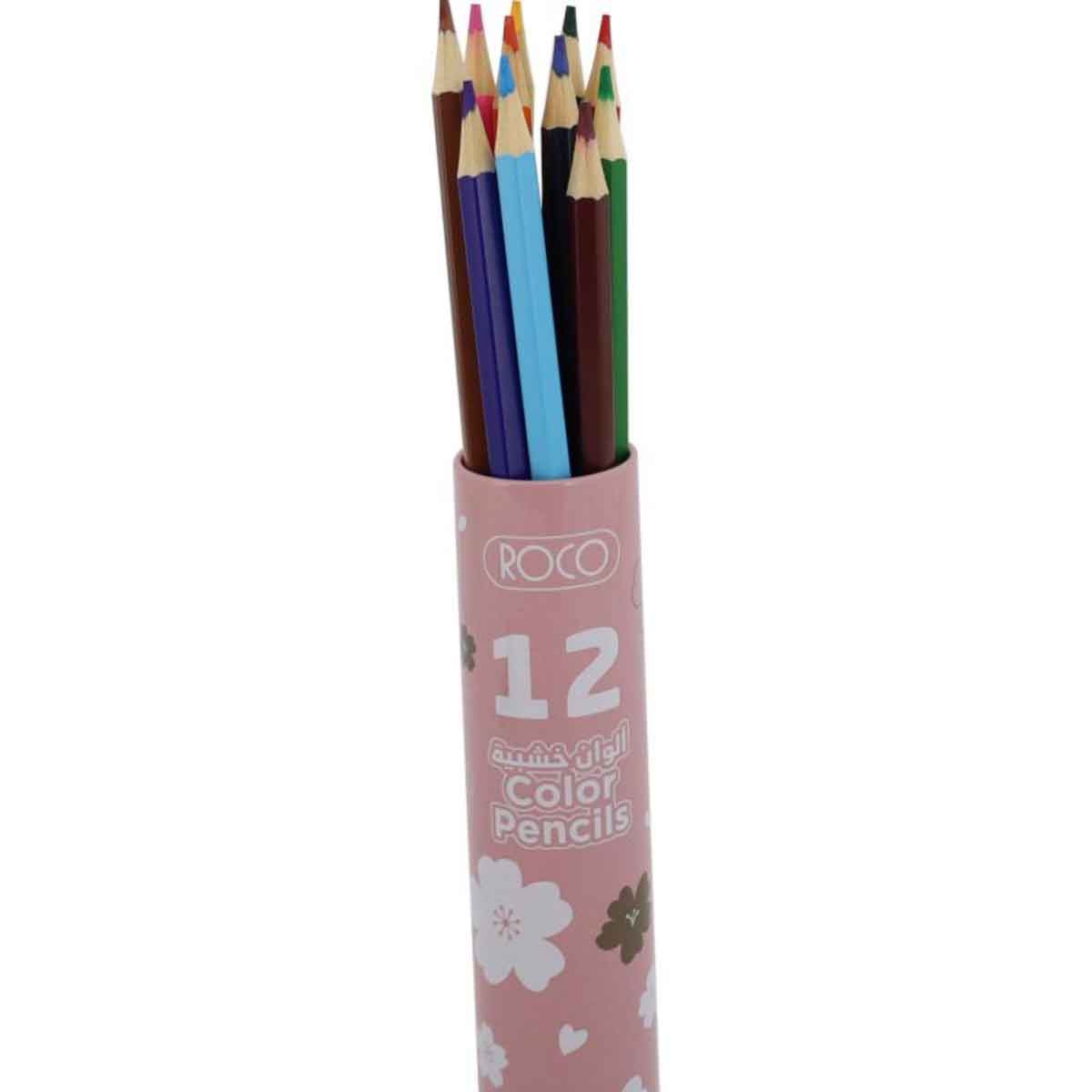 Roco 12-Piece Cherry Blossom Assorted Color Pencil Set
