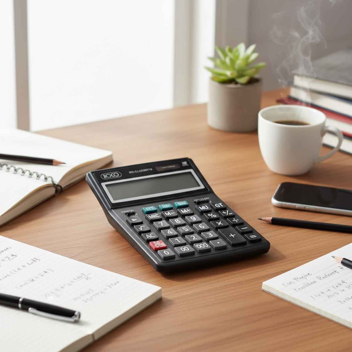 Roco 16-Digit Large Display Desktop Calculator