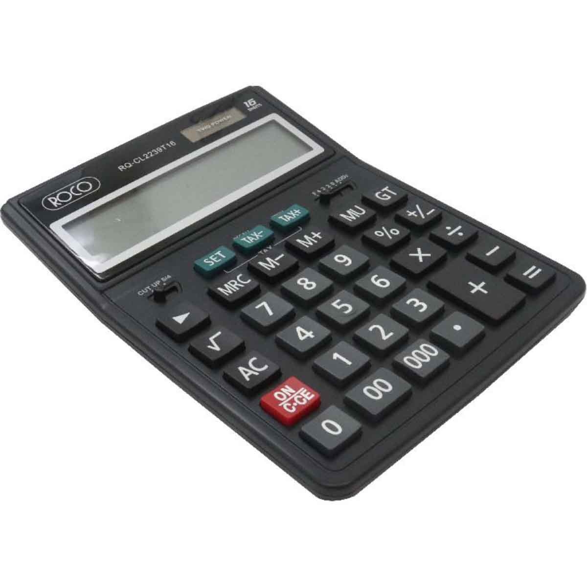 Roco 16-Digit Large Display Desktop Calculator