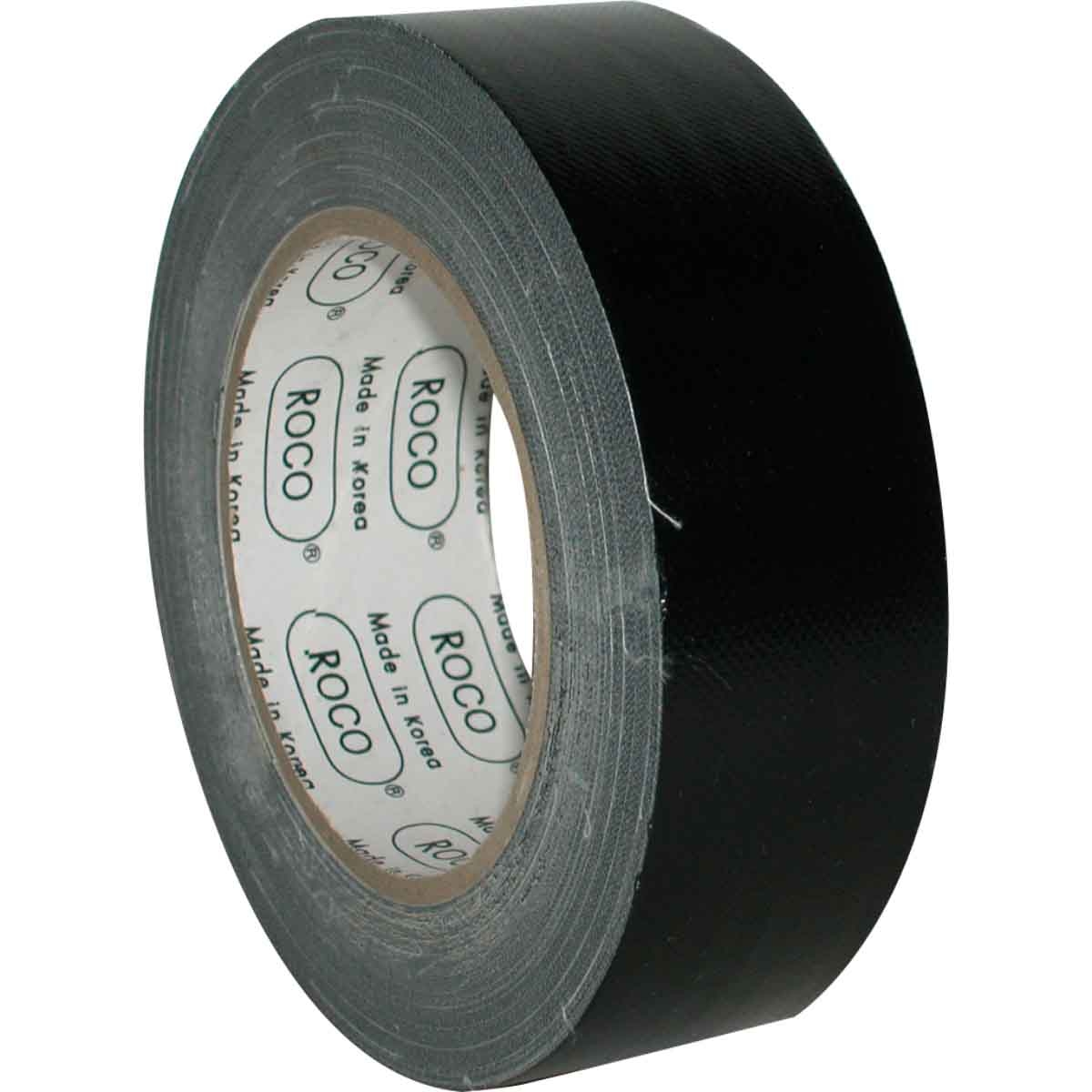 Roco 1.5" x 27.3yd Black Cloth Tape