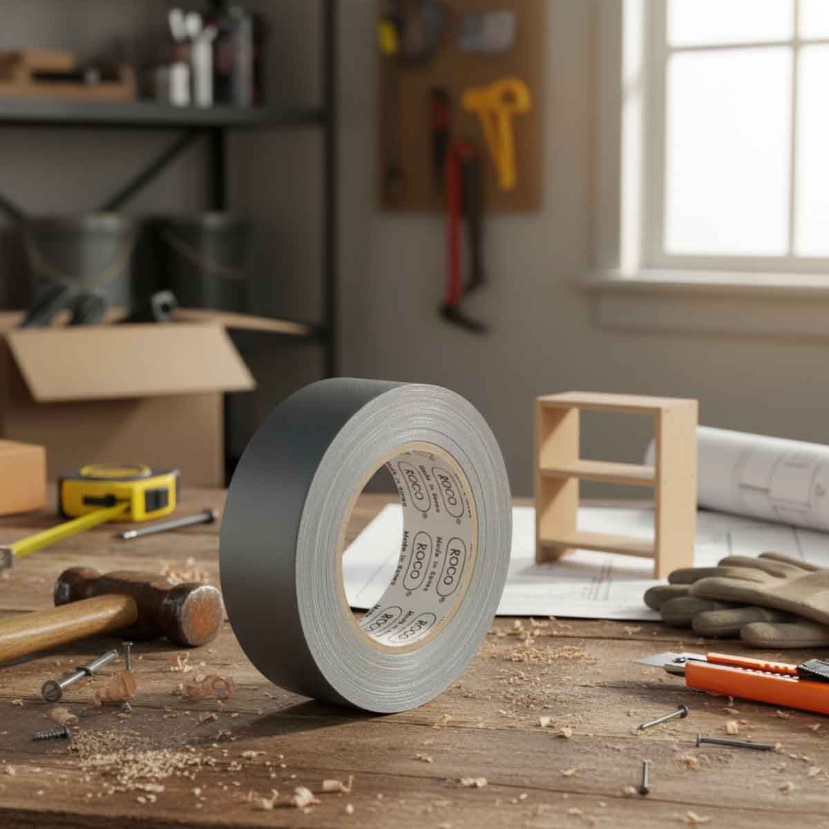 Roco 1.5" x 27.3yd Silver Cloth Tape