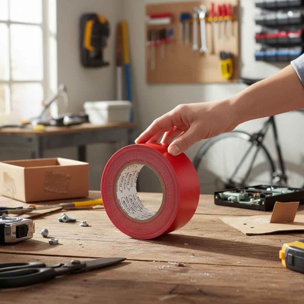 Roco 2" x 27.3yd Red Cloth Tape