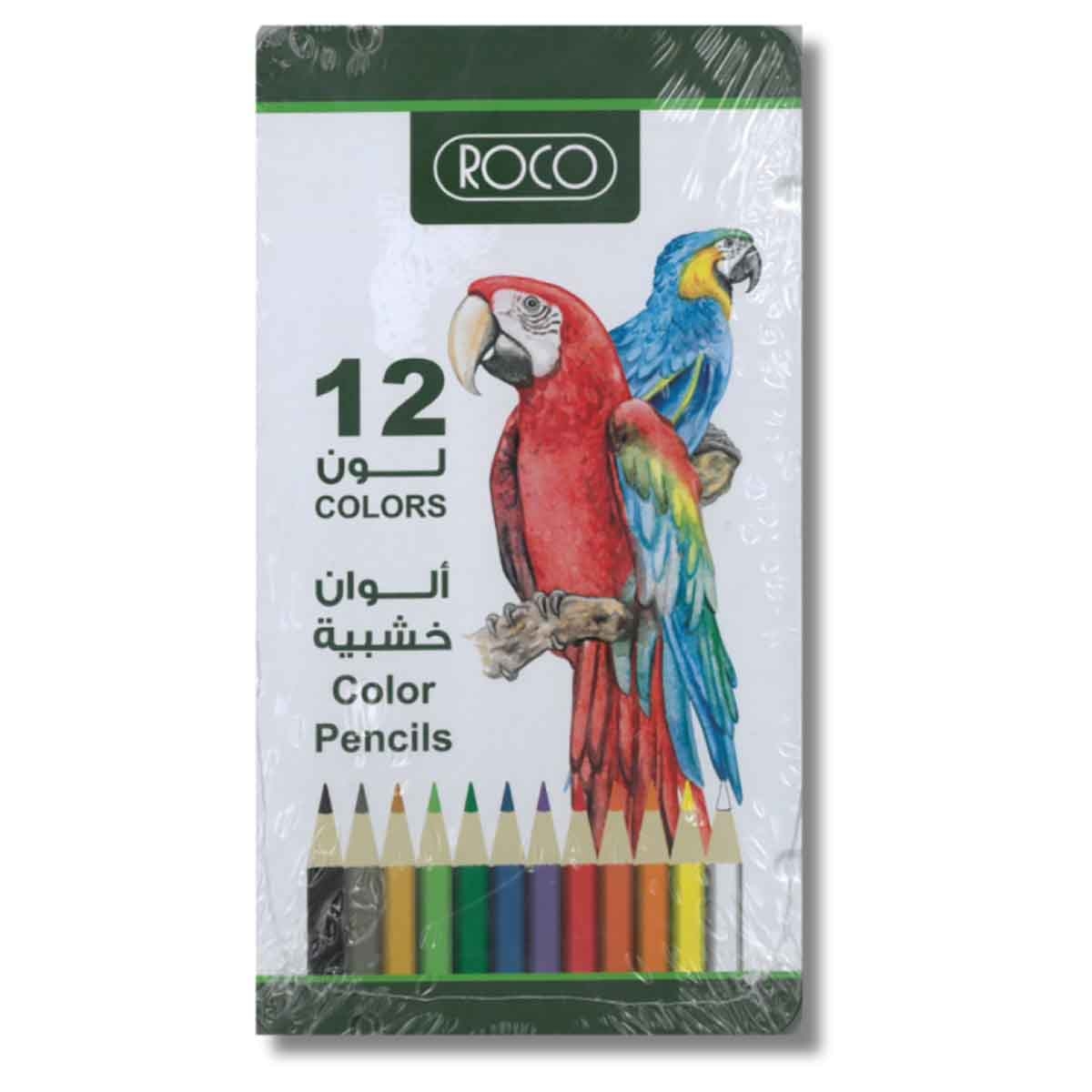 Roco RQ-19012 12-Piece Assorted Color Pencil Set