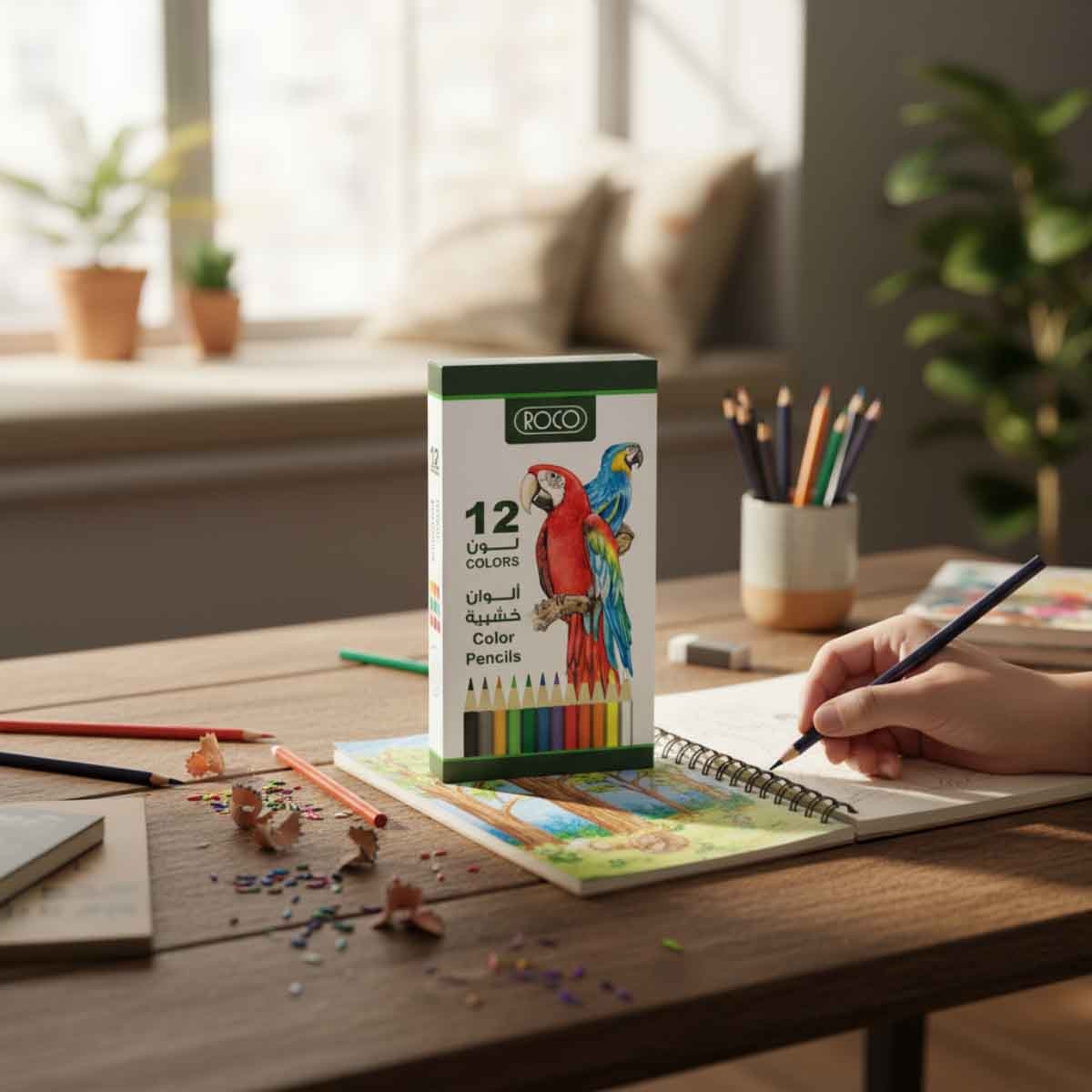 Roco RQ-19012 12-Piece Assorted Color Pencil Set