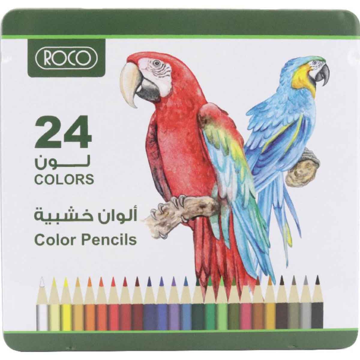 Roco 24-Piece Assorted Color Pencil Set