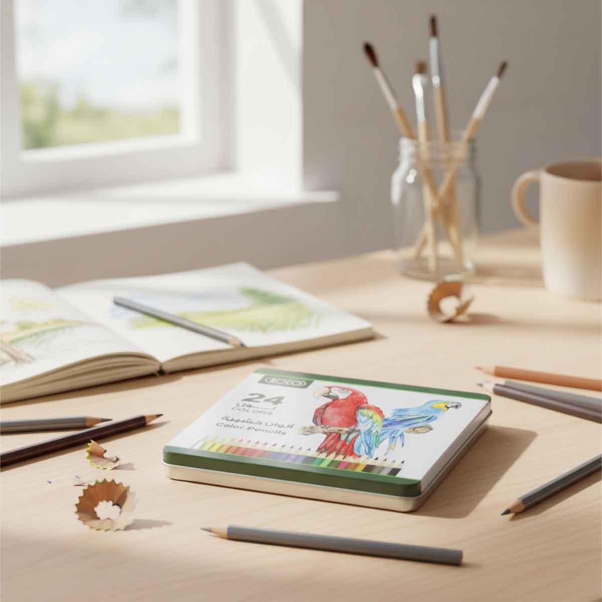 Roco 24-Piece Assorted Color Pencil Set