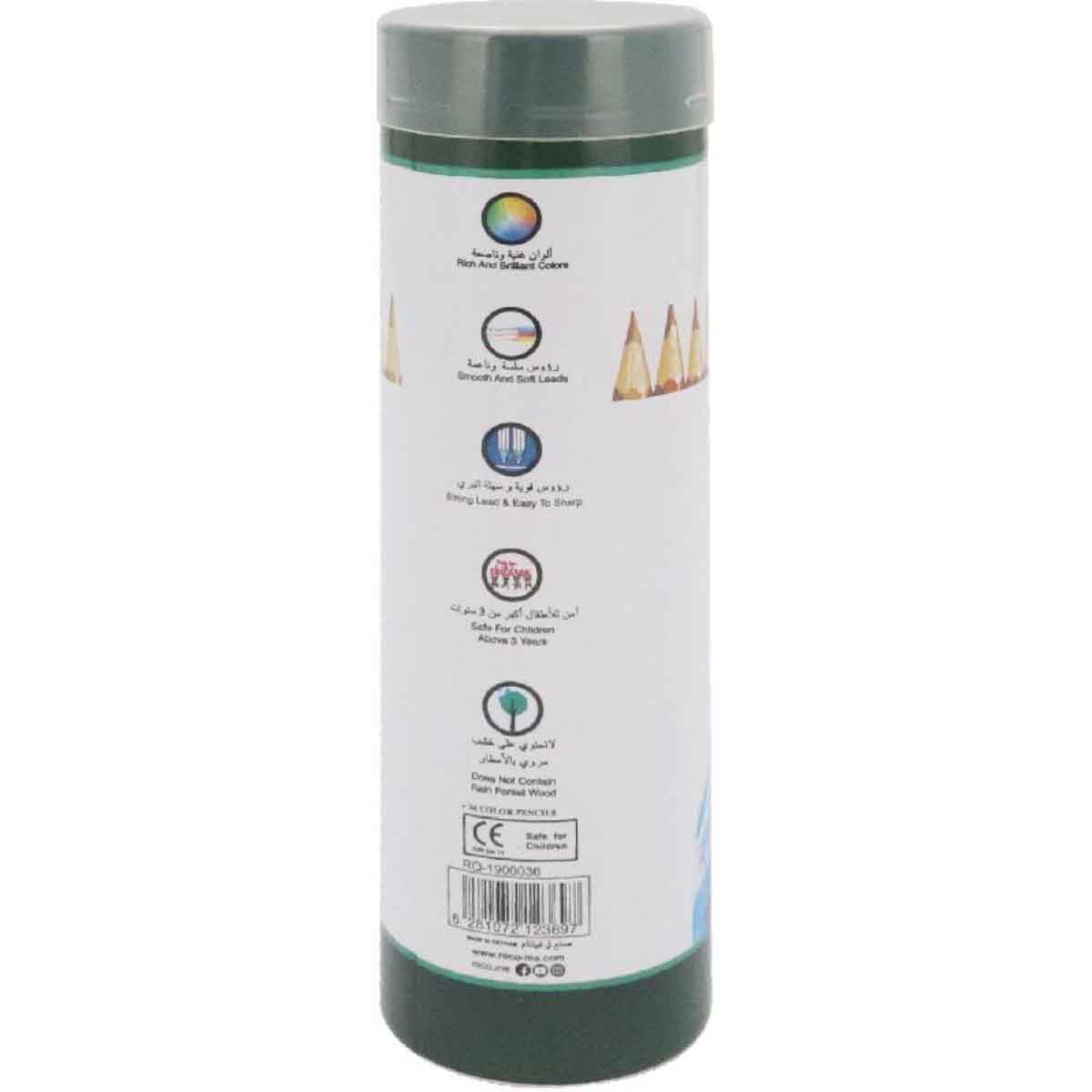 Roco 36-Piece Medium Assorted Color Pencil Set