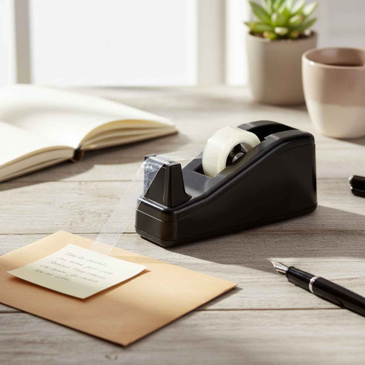 روكو موزع شريط لاصق مكتبي أسود 1 انش