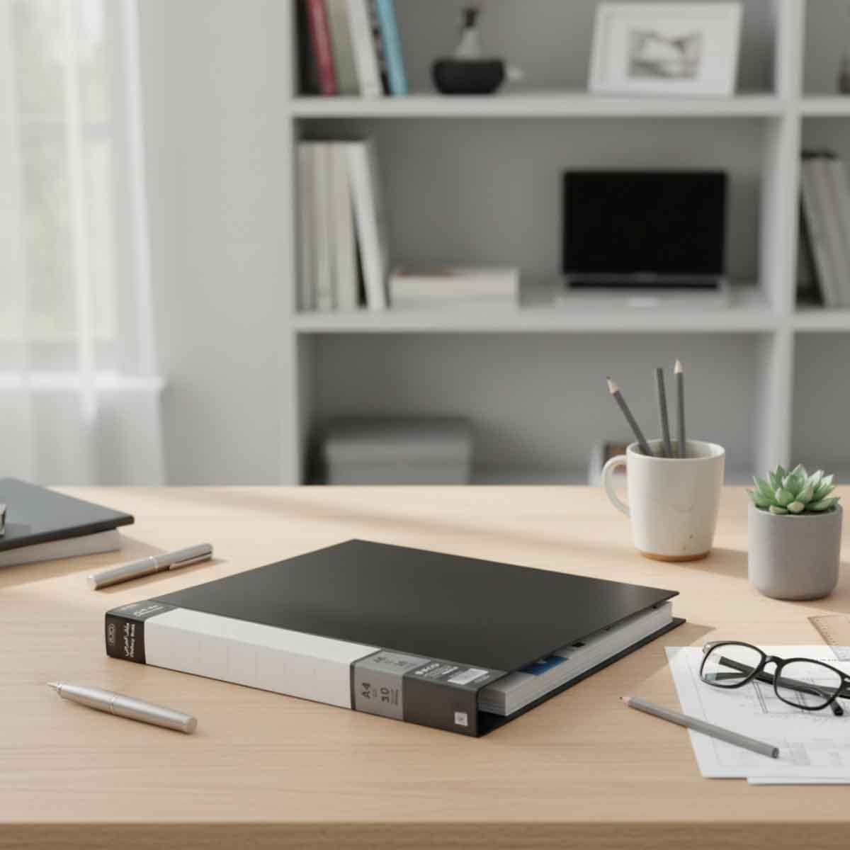 Roco Black 10-Pockets A4 Polypropylene Display Book